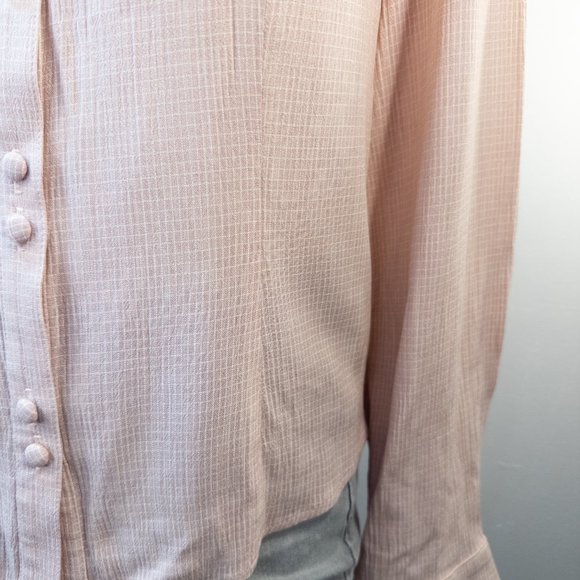 New Frontier Womens Size Small Pink Shirt Button Up Western Collared Brand New - Picture 7 of 12